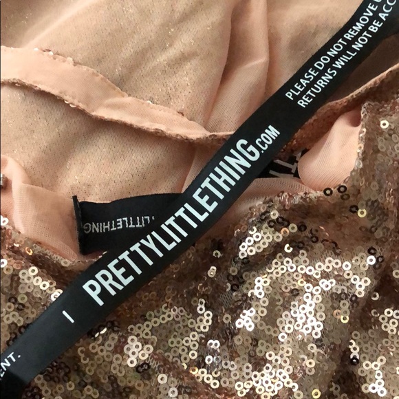 Rose Gold Sequined dress from PLT - Picture 5 of 9
